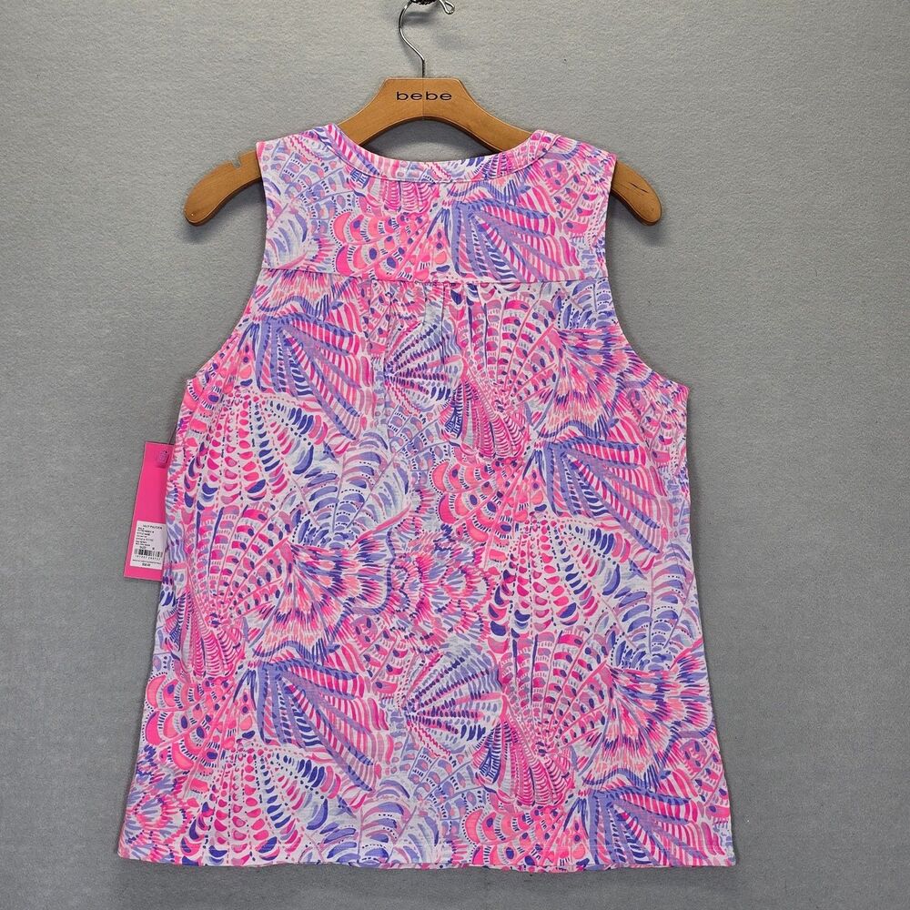 LILLY PULITZER Raz Berry Pink Sea You Soon Sleeveless Size. Medium - Picture 2 of 8